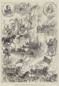 Åpning av Winter Gardens, Blackpool, Sketches in the Procession